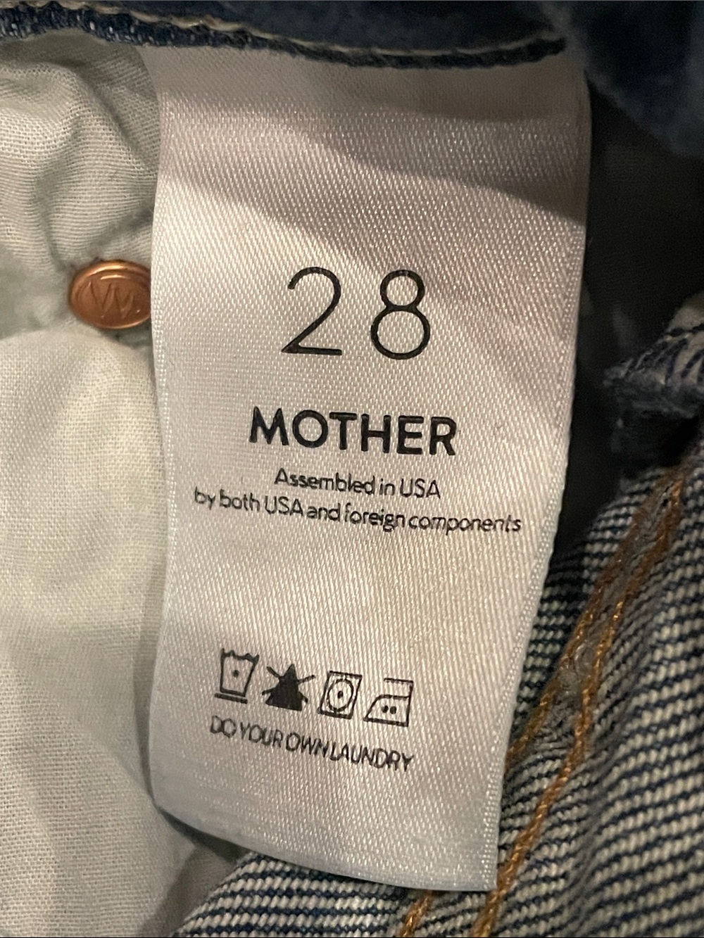 MOTHER Superior The Tomcat Ankle Fray The Last Supper Rainbow Patch Jean Size 28 - Picture 9 of 15